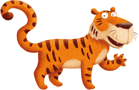 Tiger winkt